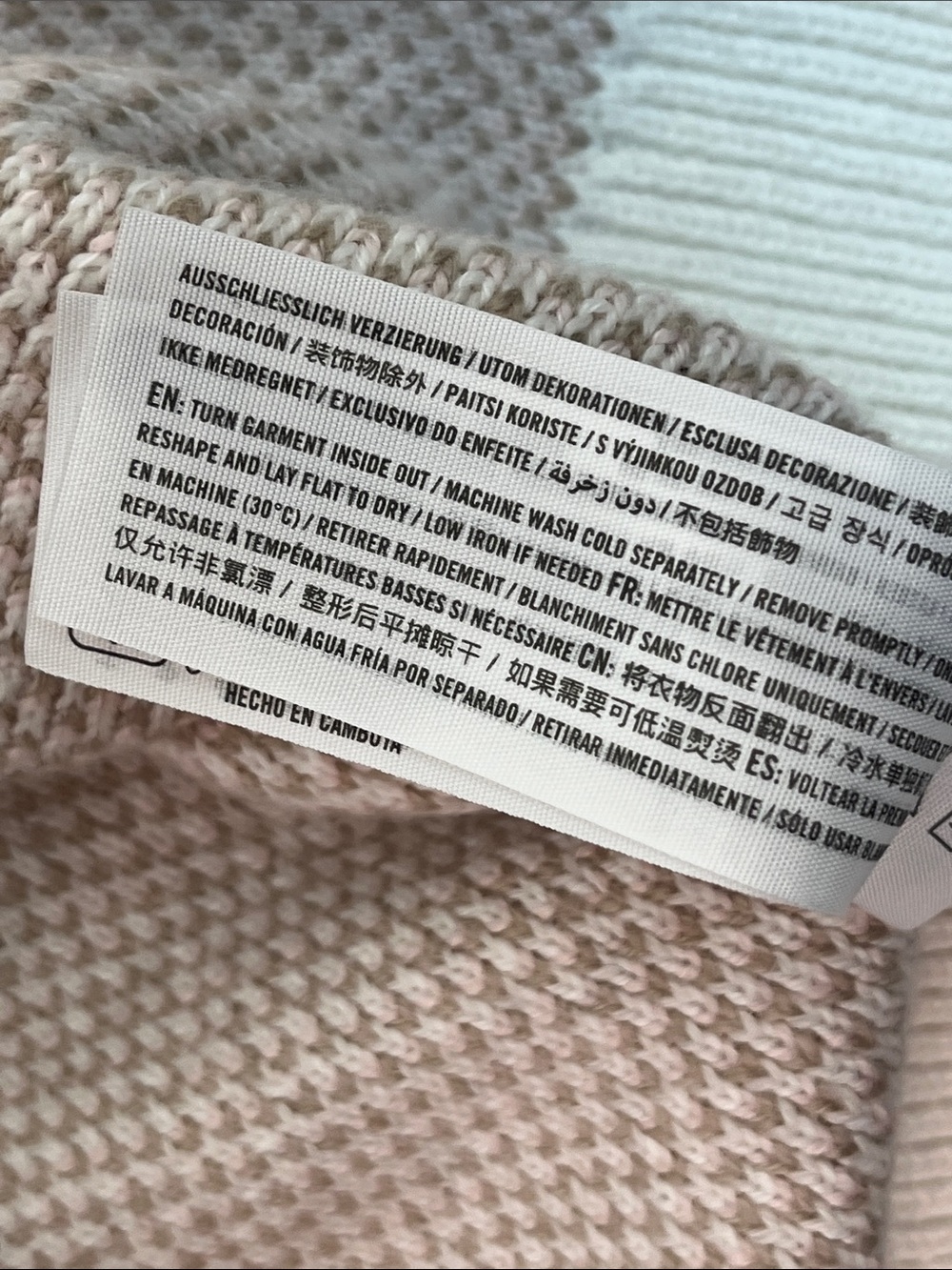 ABERCROMBIE KIDS CARDIGAN PEARL AND GOLD BUTTONS TAN PINK CREAM GIRLS SZ 7/8 - Picture 11 of 13